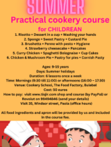 Summer Practical Cookery Course For Children