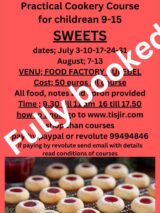 Practical Cookery Course For Childrean 9 - 15 - SWEETS